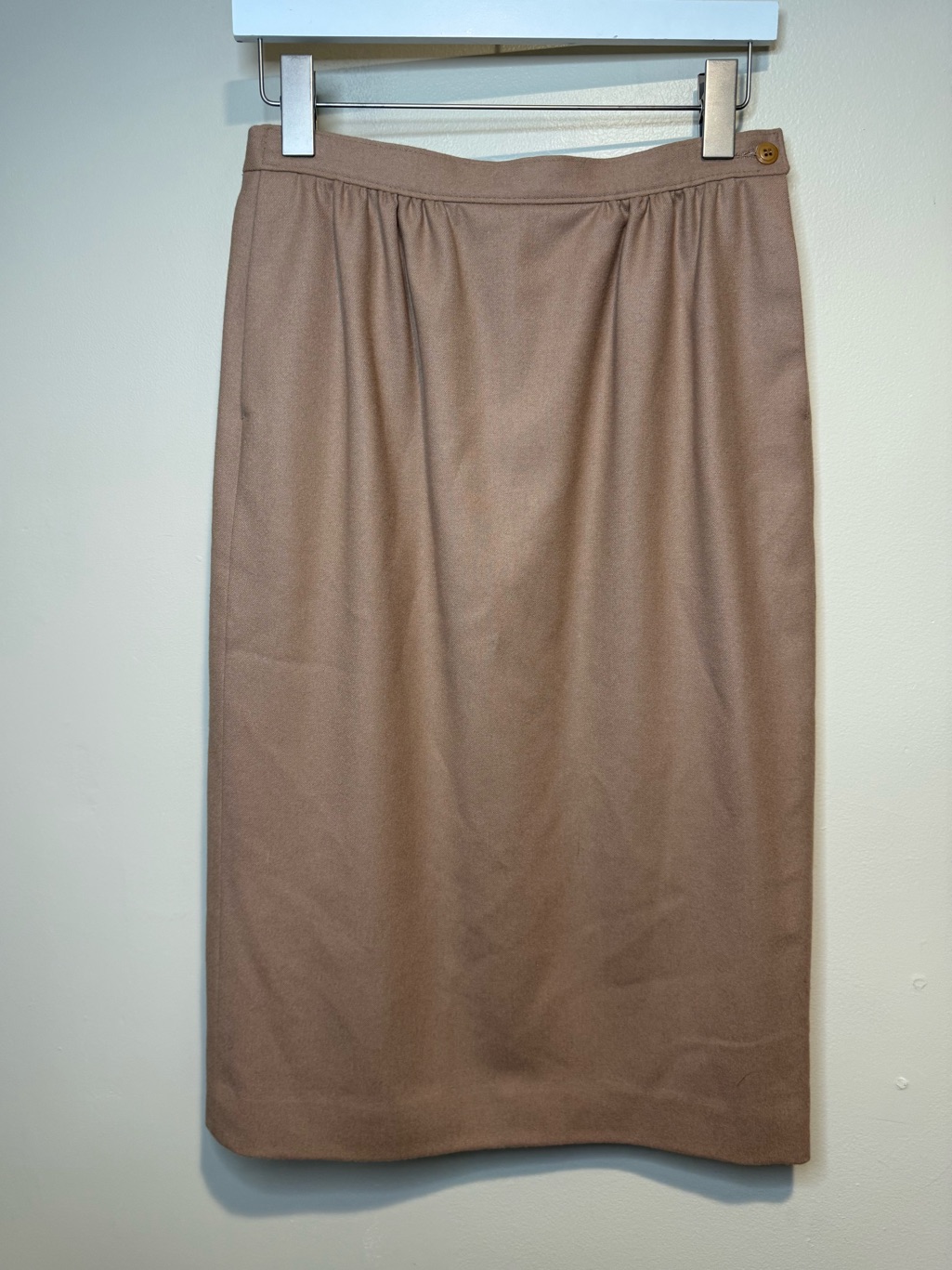 Vintage Pendleton Wool Knee Length Midi Skirt 1970s Pure Wool
